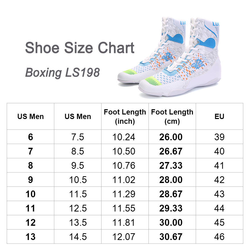 Men's Boxing Shoes White LS198