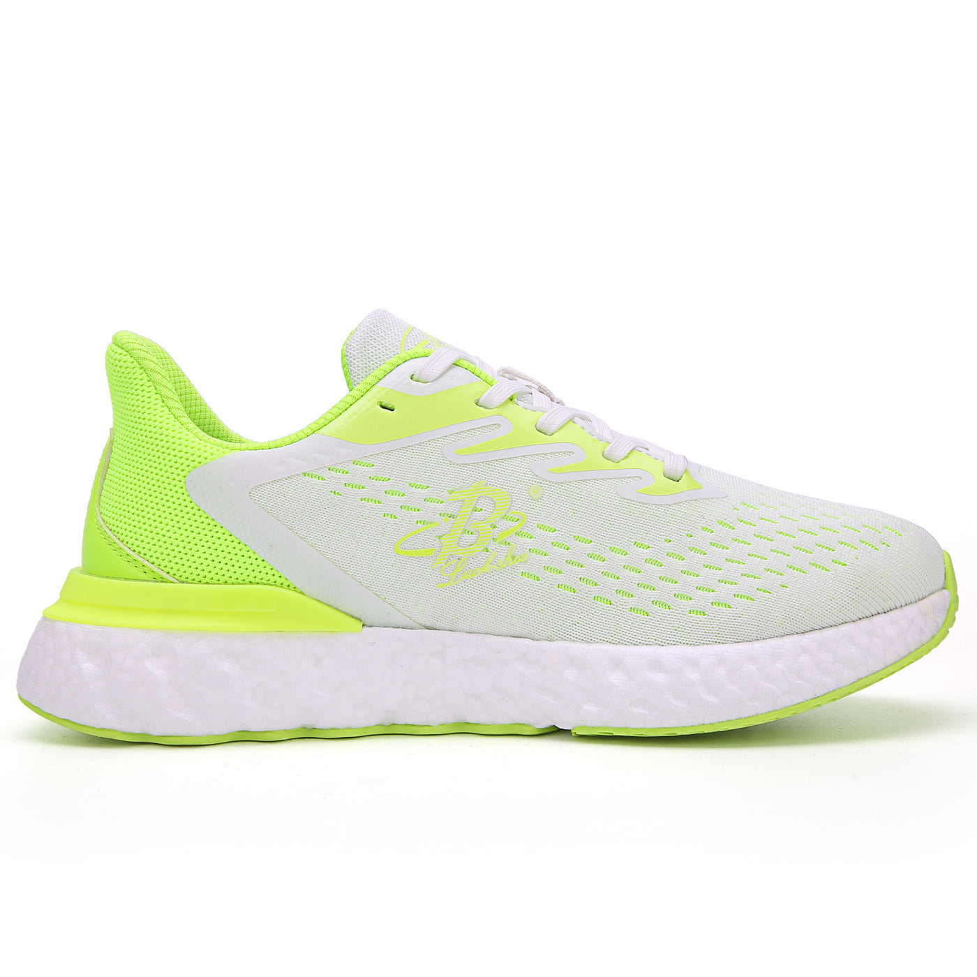 B LUCK SHOE Running Shoes, Unisex Breathable Flyknit Running Shoes with E-tpu Sole LS-288