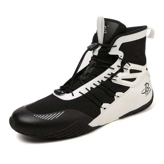 Men's Boxing Shoes Black/ White LS508
