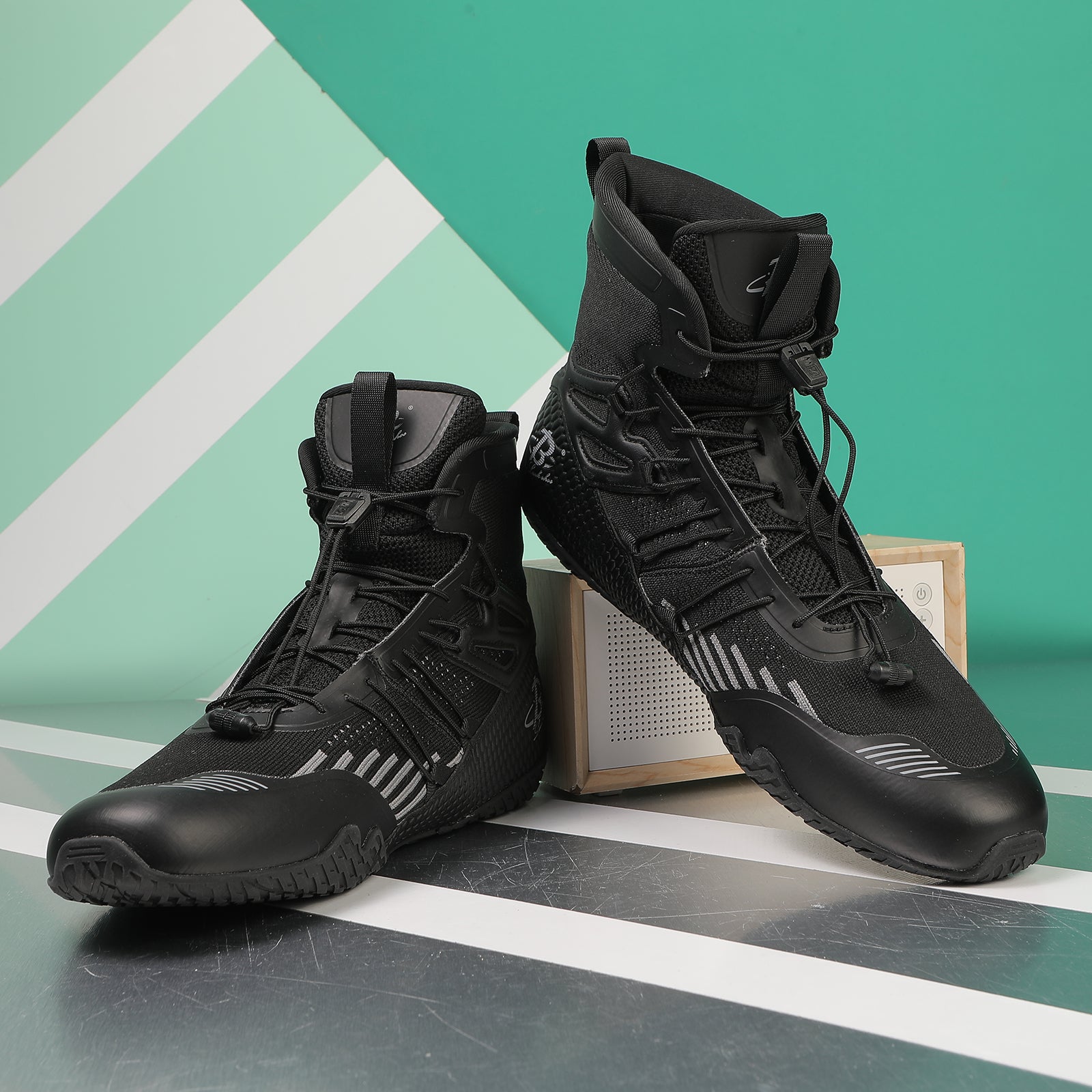 新品未開封　セルジュ・ルタンス　Boxeuses　ボクシューズ Men's Boxing Shoes Black LS508 – B LUCK SHOE