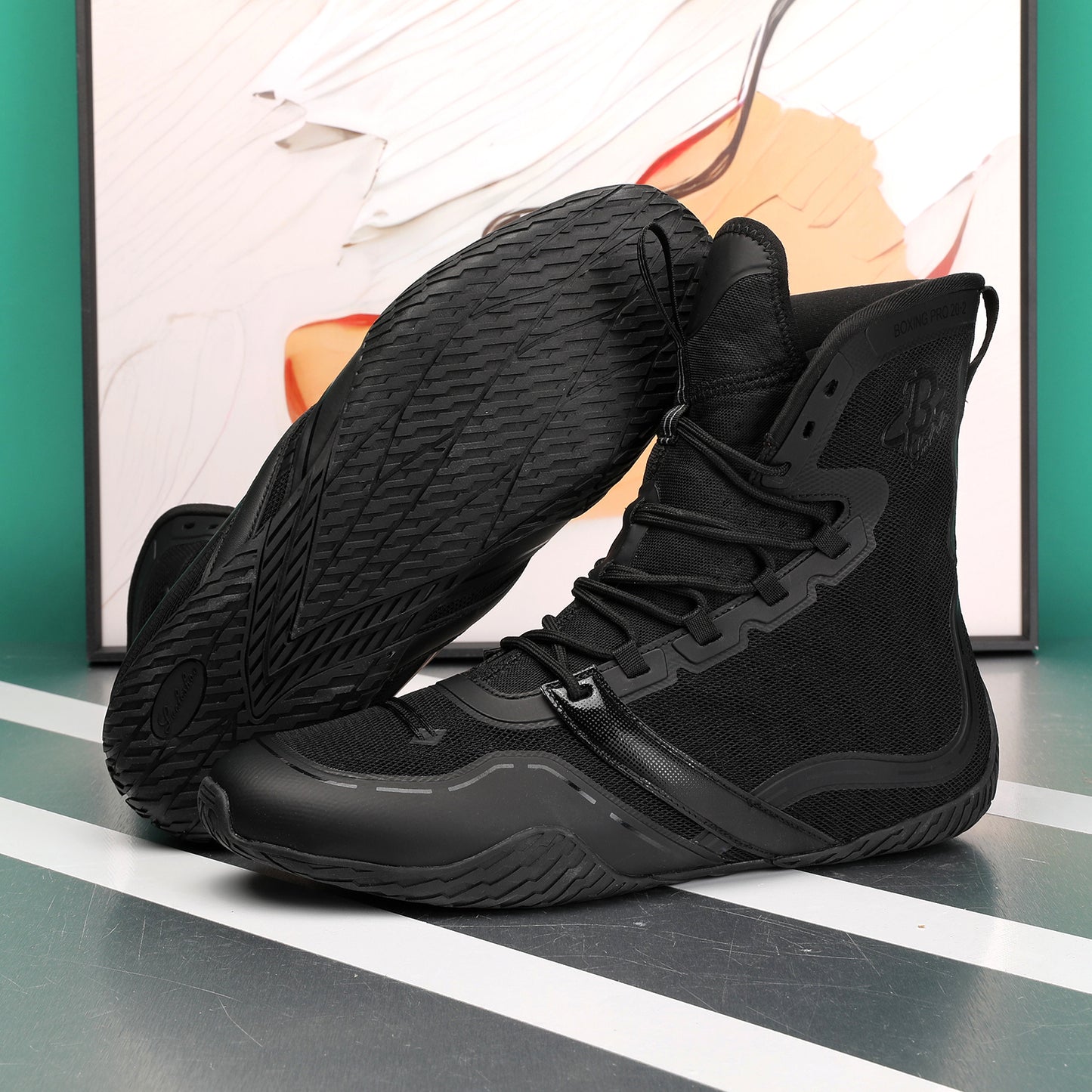 Boxing Shoes All-Black LS-PRO 20-2