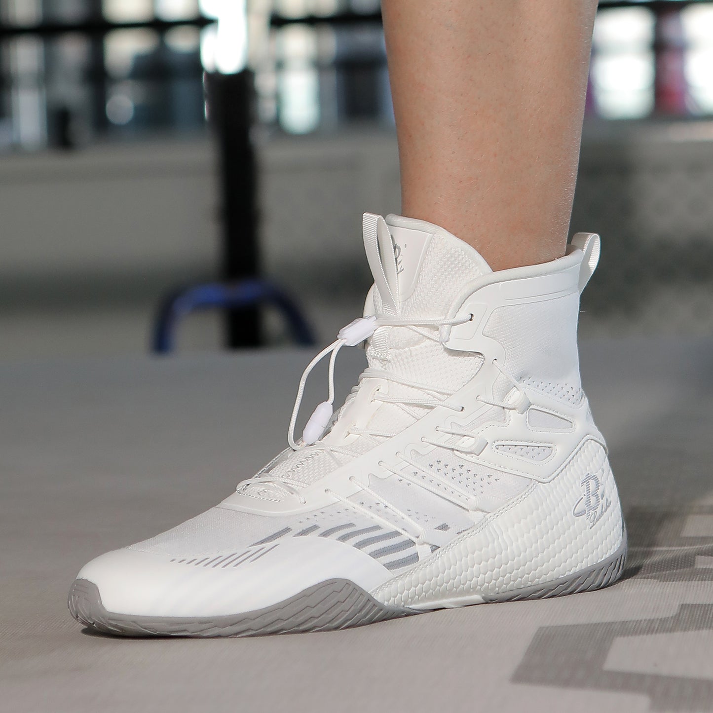 Men's Boxing Shoes White/ Grey LS508