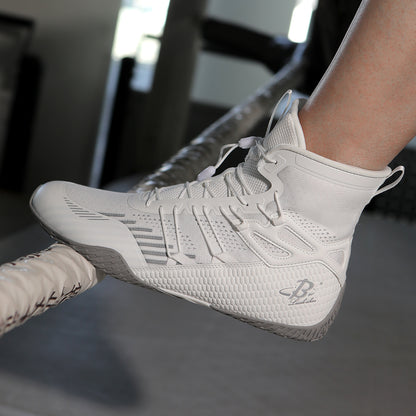 Men's Boxing Shoes White/ Grey LS508