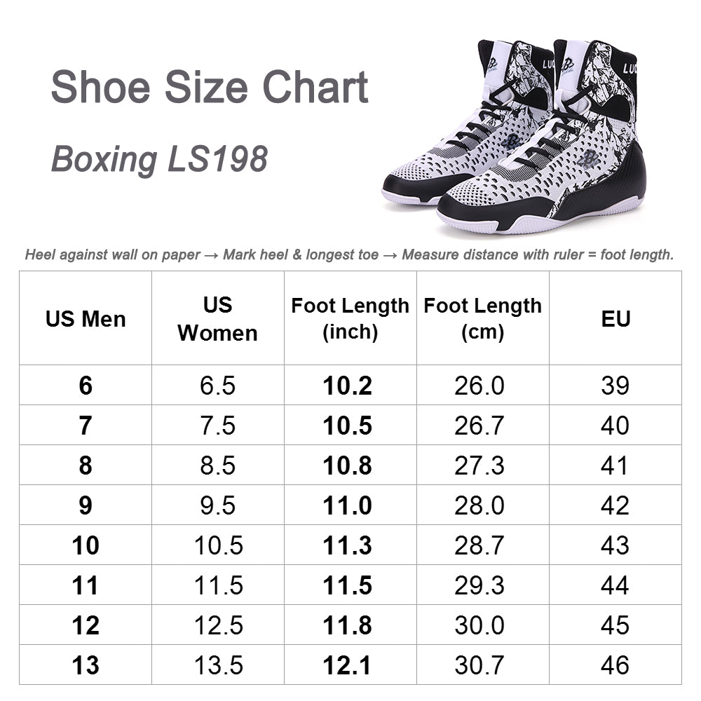 Men's Boxing Shoes Black LS198