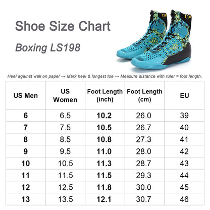 Men's Boxing Shoes Blue LS198