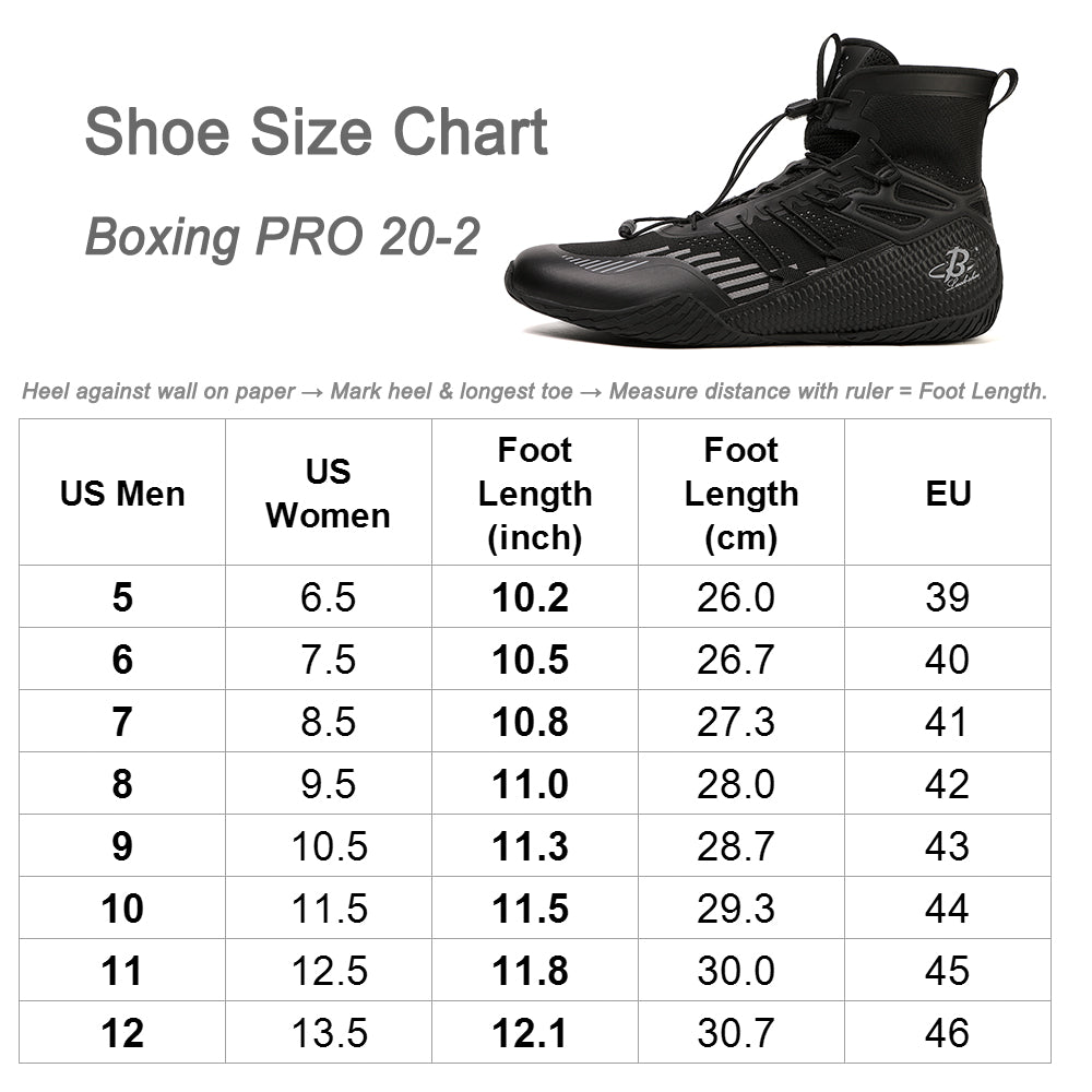 Men's Boxing Shoes Black LS508 – B LUCK SHOE