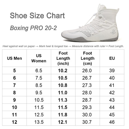 Men's Boxing Shoes White/ Grey LS508