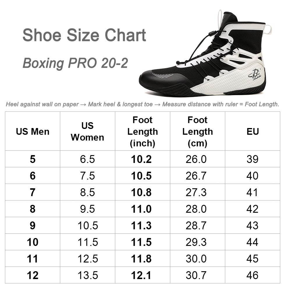 Men's Boxing Shoes Black/ White LS508