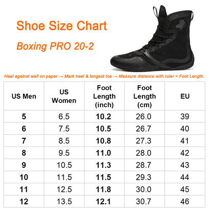 Boxing Shoes All-Black LS-PRO 20-2