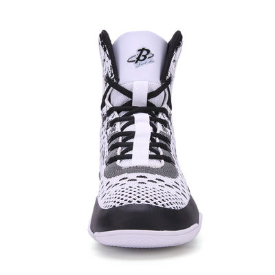 B LUCK SHOE Boxing Shoes for Men, Unisex Hi-top Breathable Boxing Boots Wrestling Shoes for Kids, Youth, Adults LS-198