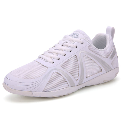 B LUCK SHOE Cheerleading Shoes, White Cheer Shoes Flexible Sport Shoe for Girls and Women LS-238