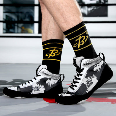 B LUCK SHOE Wrestling Shoes, Unisex Wrestling Boxing Shoes Breathable Weightlifting Shoe for Youth and Adult ls-178